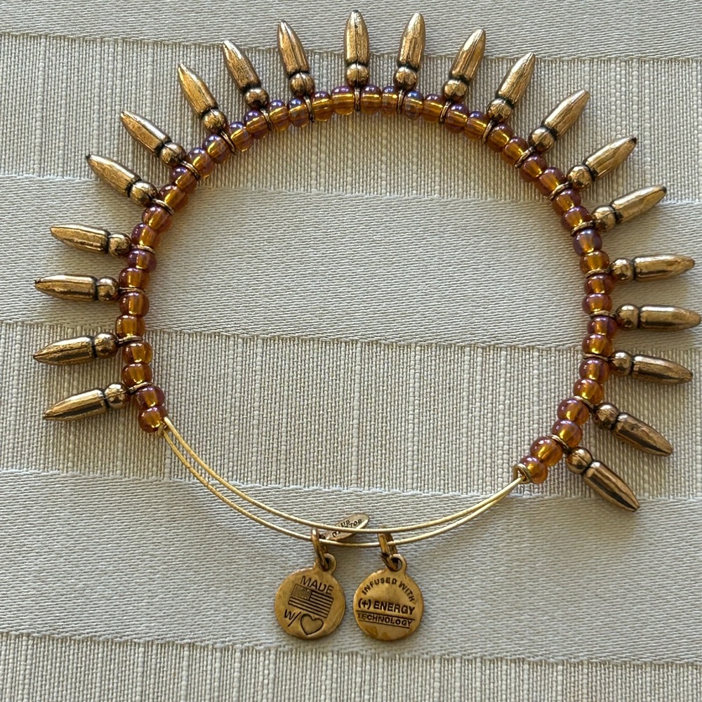 Alex and Ani Gold Spike Bracelet